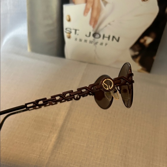 St. John Sunwear Brown Sunglasses. S-529 BRN main image 5